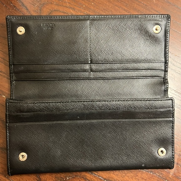 Prada Saffiano Leather Wallet in Black - Picture 5 of 14